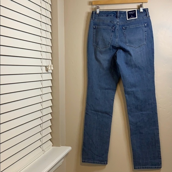 Charter Club Straight Leg Embroidered Leg Jeans - Picture 3 of 10